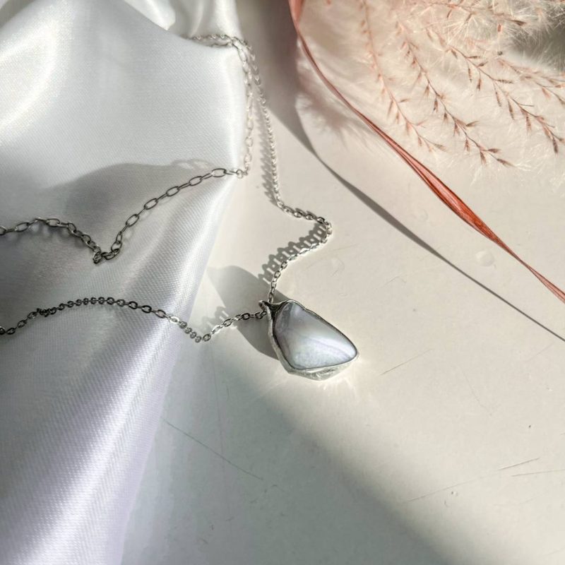 náhrdelník chalcedon - Oceán