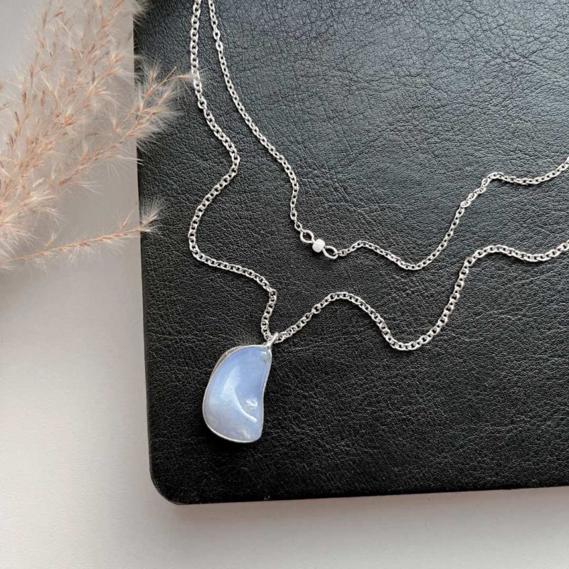 náhrdelník chalcedon - Oceán